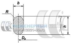 Прокладка стальная фланцевая уплотнительная овального сечения (RTJ type oval gasket)